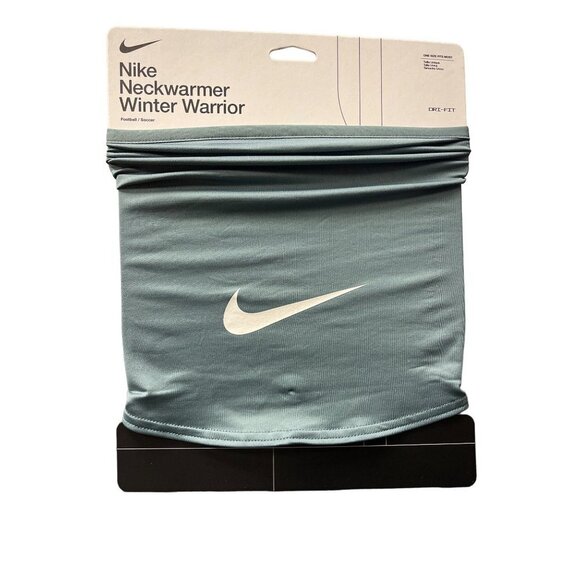 NIke Neckwarmer Winter Warrior Neck Gaitor Green Football Soccer Dri-Fit Scarf - Picture 2 of 4